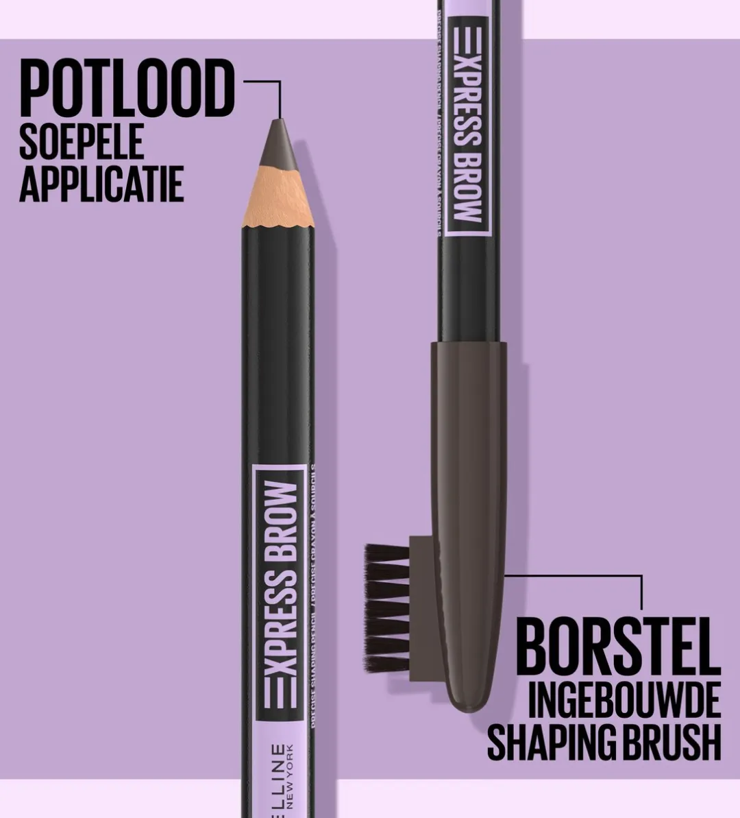 Maybelline New York Express Brow Shaping Pencil 04 Deep Brown