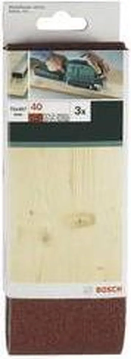 Bosch 3-delige Schuurbandenset 75x533mm - Korrel 60/80/100