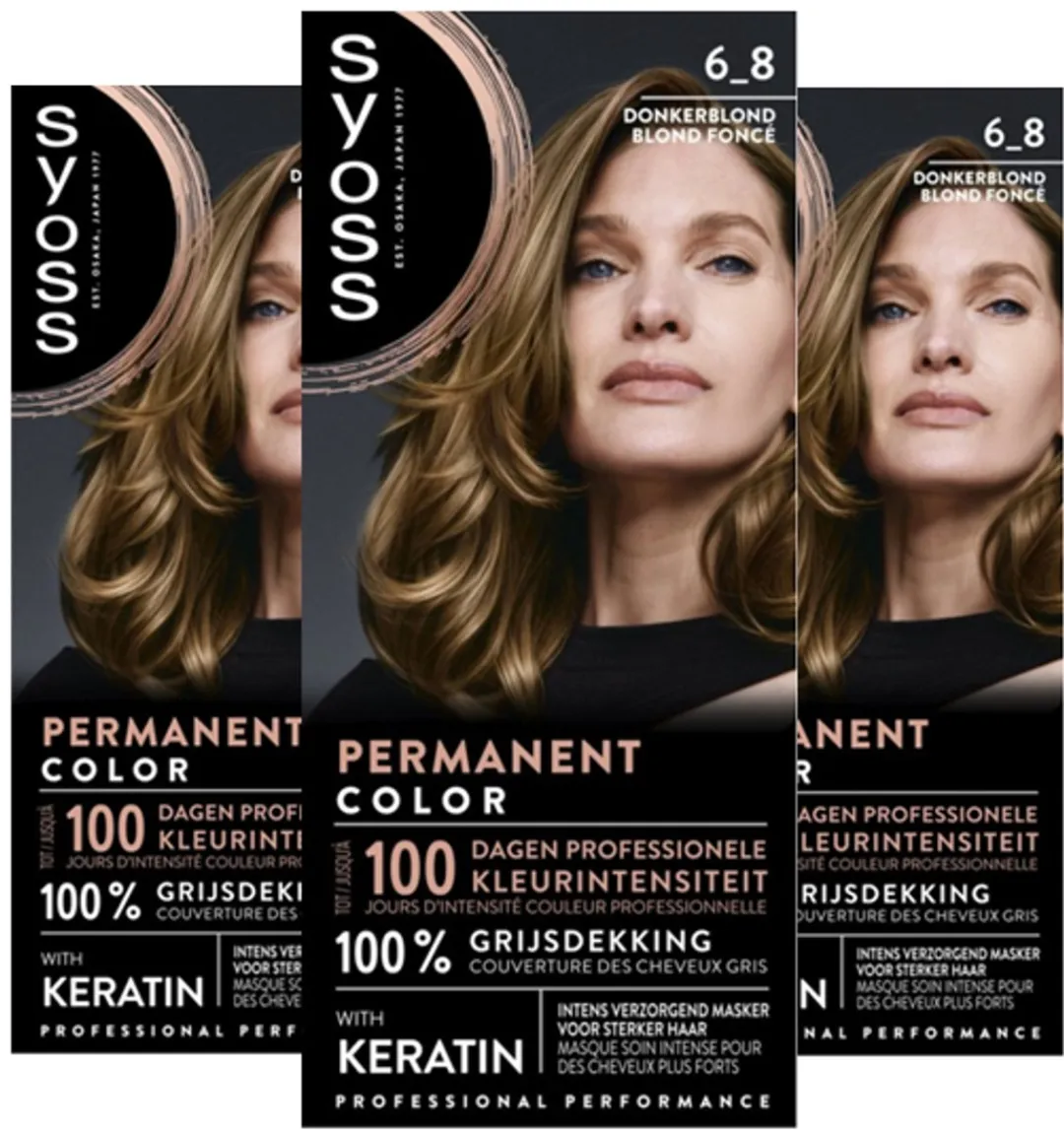 Syoss Permanent Haarkleuring Donkerblond 115ml