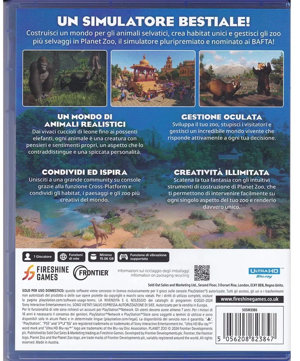 Plaion Planet Zoo - IT PS5