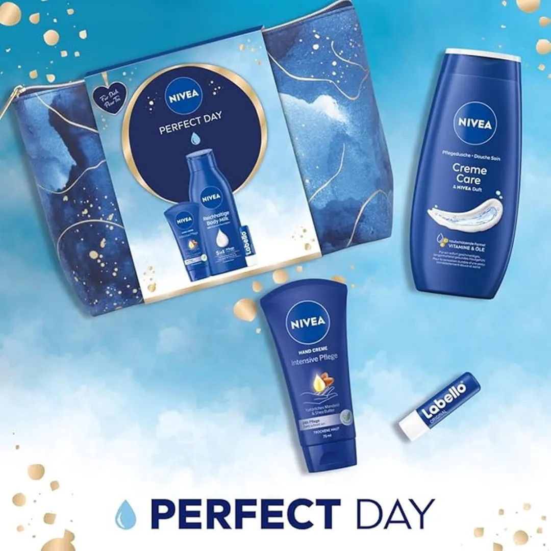 NIVEA Geschenkset Toilettas - 475ml - 4 Stuks