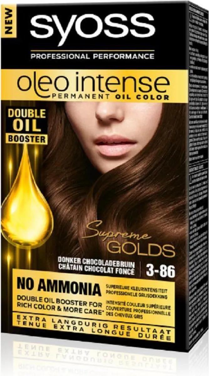 Syoss Oleo Intense Permanent 3-86 Chocoladebruin 115ml