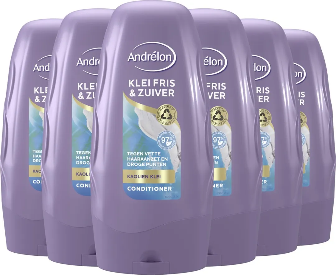 Andrélon Conditioner Klei Fris & Zuiver - 6x250ml