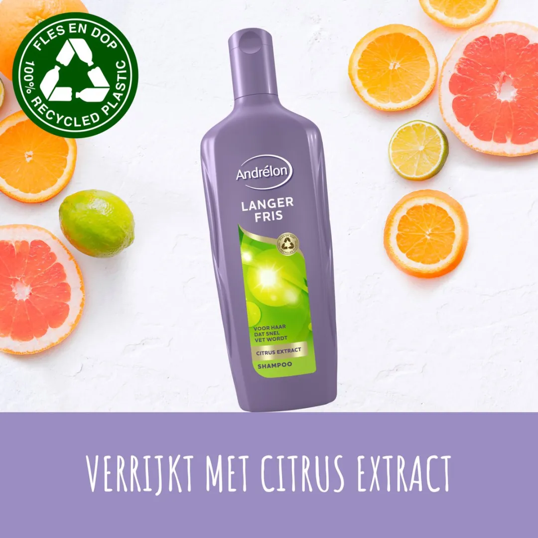 Andrélon Langer Fris Shampoo - 6 x 300 ml - Voordeelverpakking