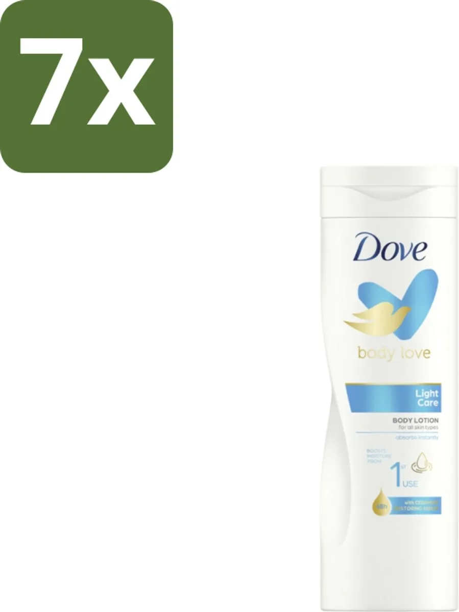 Dove Bodylotion Light Care 400ml - 7 Stuks