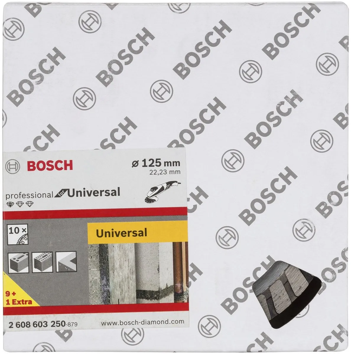 Bosch Diamantschijf 125mm 22,23mm Prof Univ Turbo - 10 Stuks