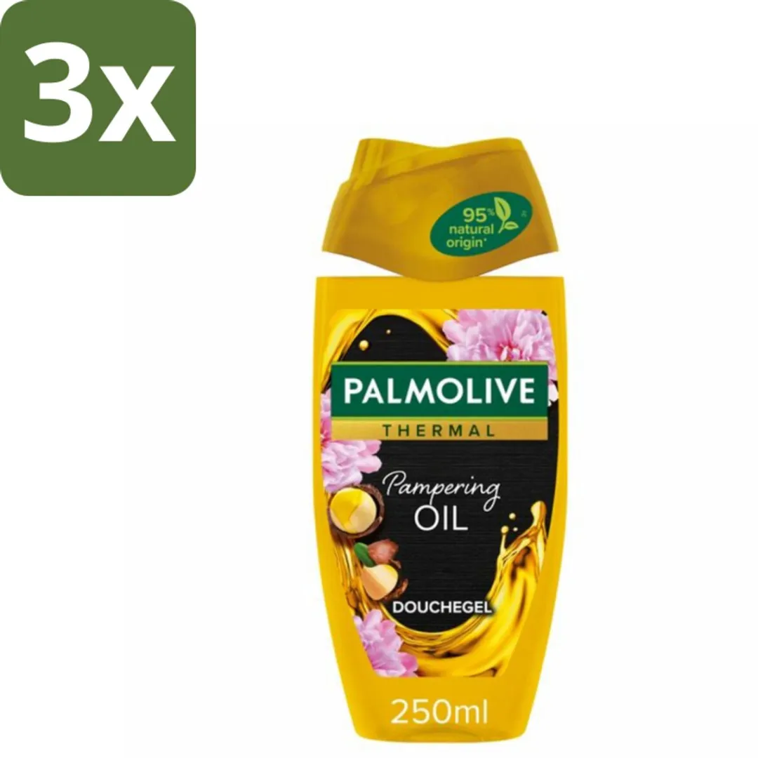 Palmolive Douchegel Thermal Pampering Oil 250 ml - Bulkverpakking - 3 stuks