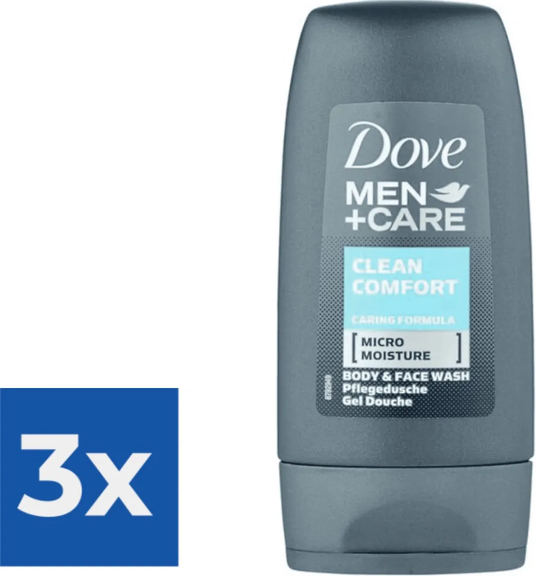 Dove Men Mini Douchegel Clean Comfort 50ml - 3 Stuks