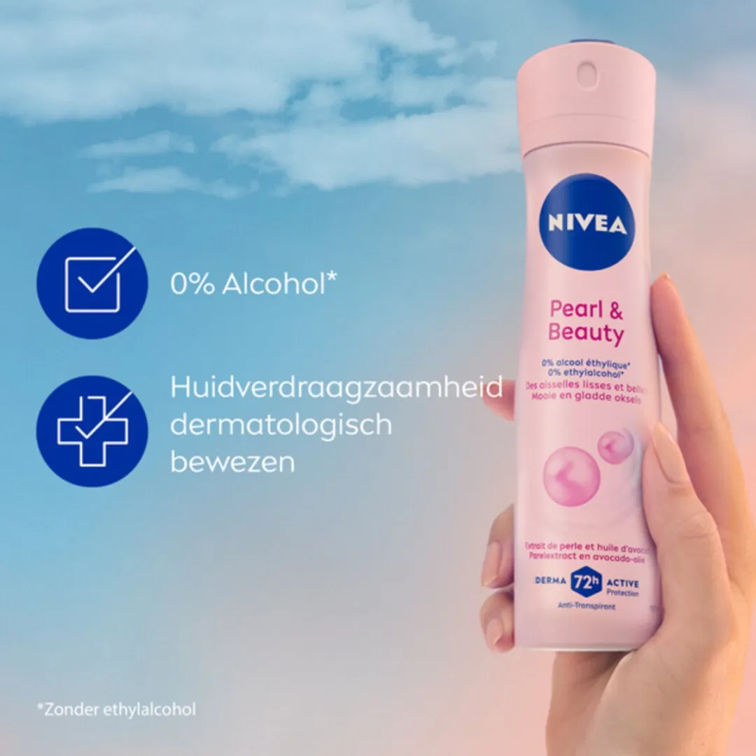 NIVEA Pearl & Beauty Anti-Transpirant Spray 300ml - 2 Stuks