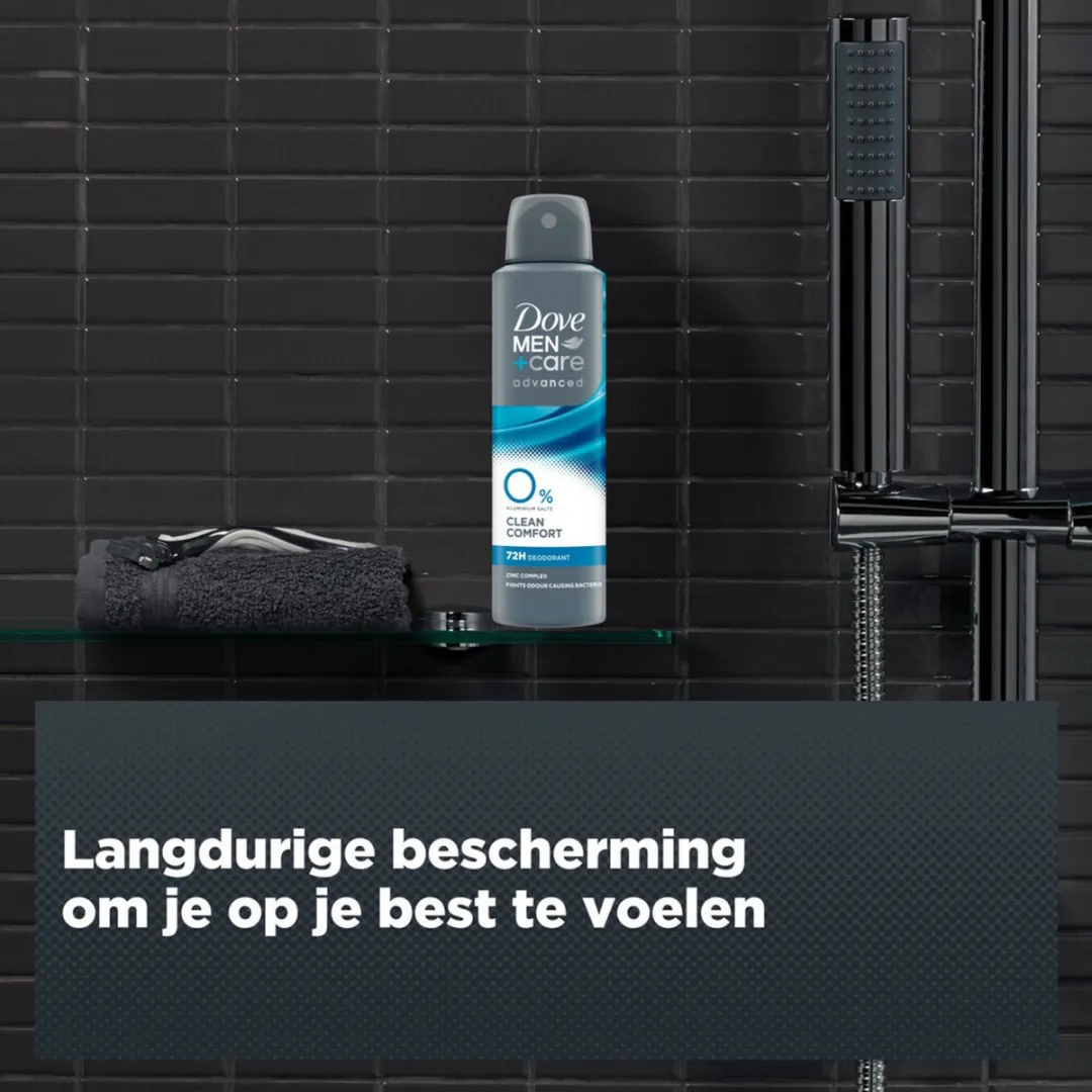Dove Deodorant Men+ Care 0% Clean Comfort - 150 ml