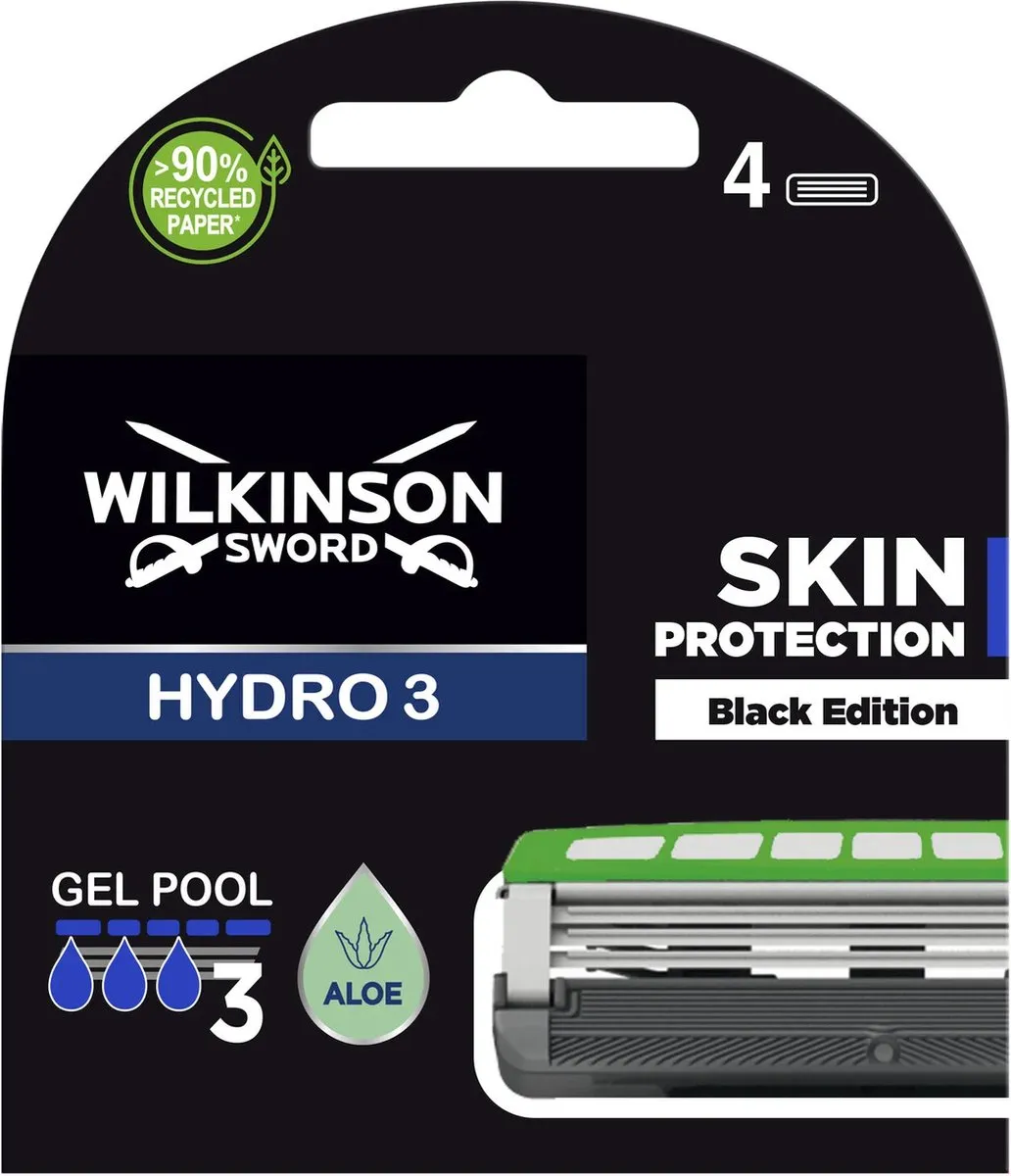 Wilkinson Sword Hydro 3 Mesjes - 4 Stuks