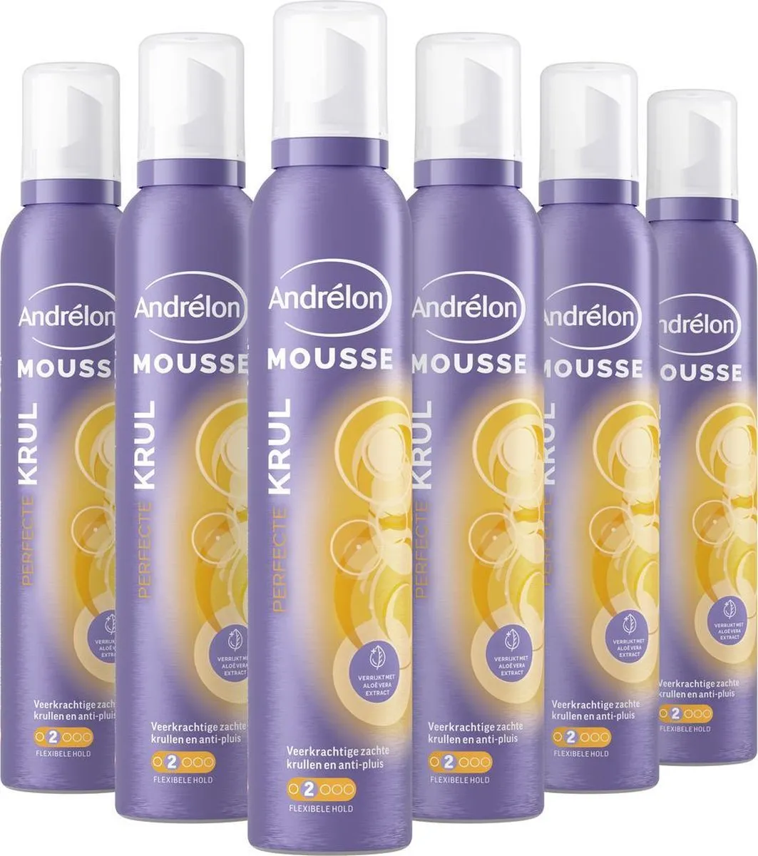 Andrélon Perfecte Krul Styling Haarmousse - 6x200ml