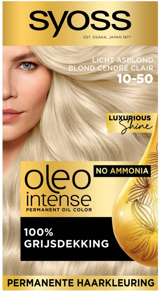 SYOSS Oleo Intense Haarverf Licht Asblond 345ml