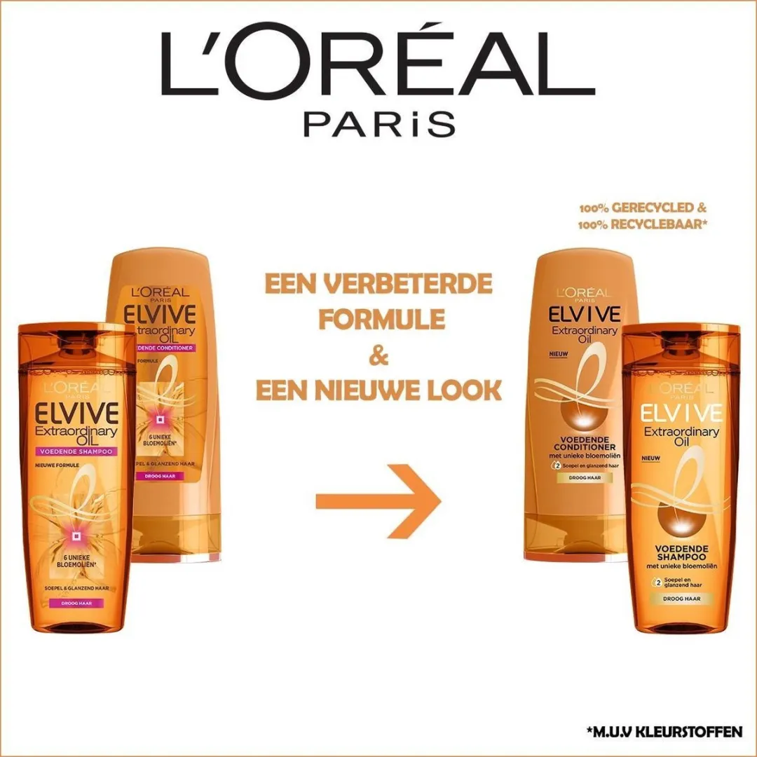 L'Oréal Paris Elvive Extraordinary Oil Shampoo 250ml - 6 Stuks