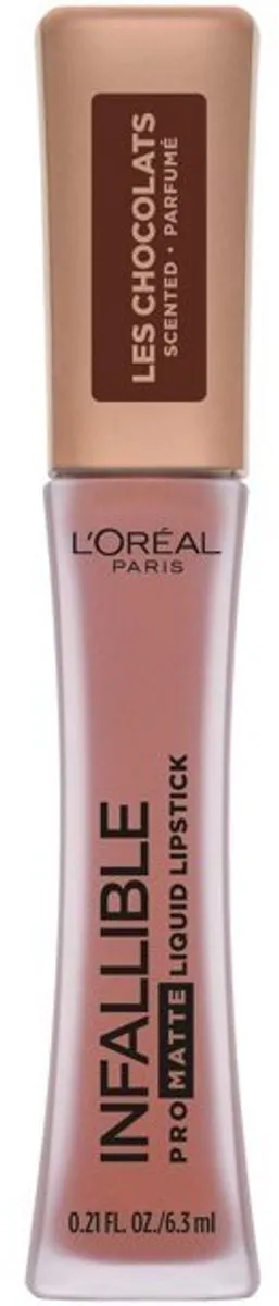 L'Oréal Paris Liquid Lipstick Cocoa 6.3ml - Bruin