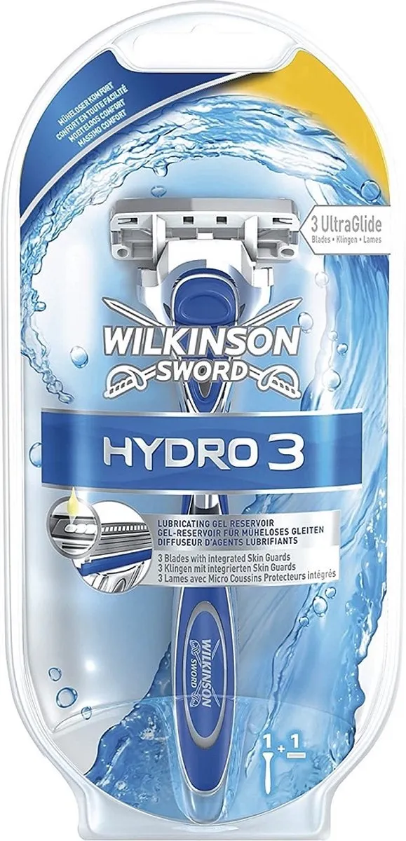 Wilkinson Sword Scheermes Blauw - 3 Bladen - 2 Stuks
