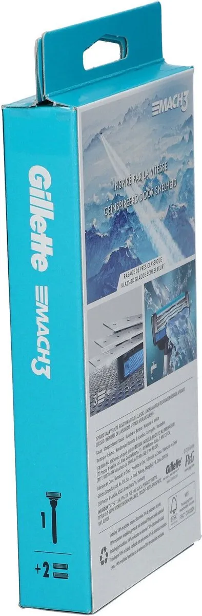 Gillette Mach3 Scheermesjes - 9 Bladen - 3 Stuks
