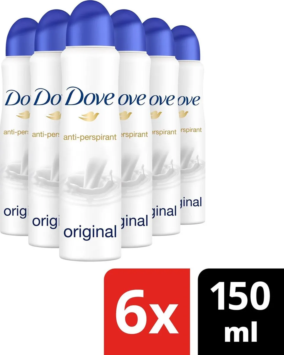 Dove Original Anti-transpirant Spray Vrouw - 6x150ml