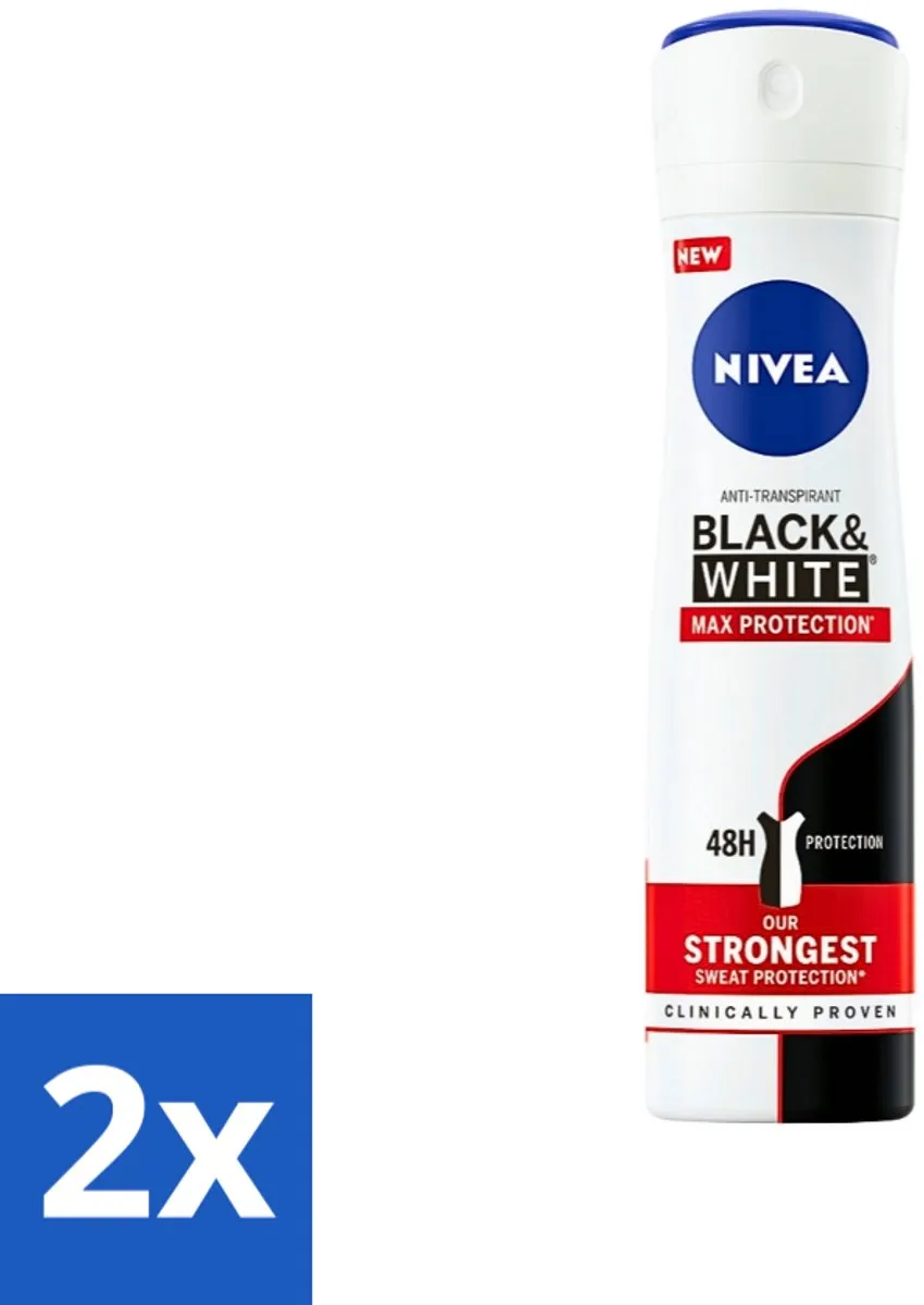 NIVEA Black & White Max Protection Deo Spray 150ml