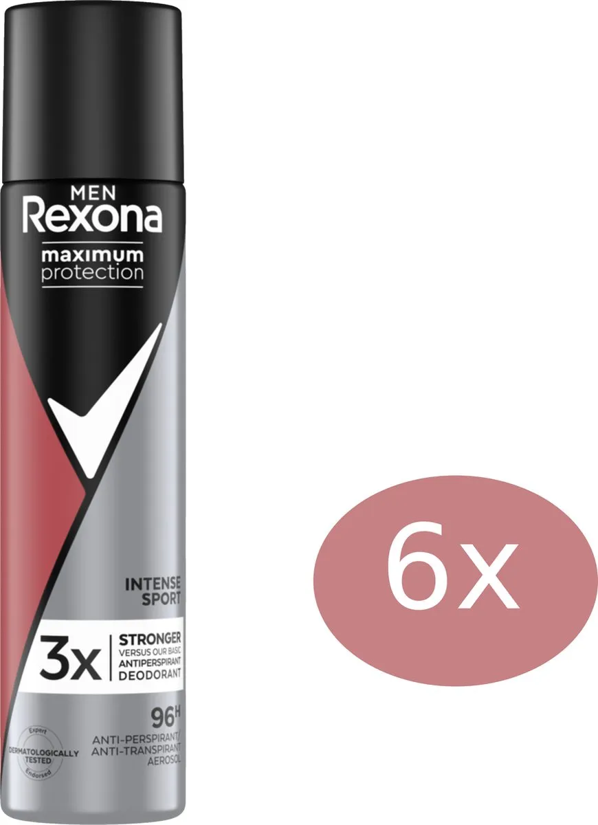 Rexona Men Maximum Protection Intense Sport Anti-transpirant Spray - 6x100ml