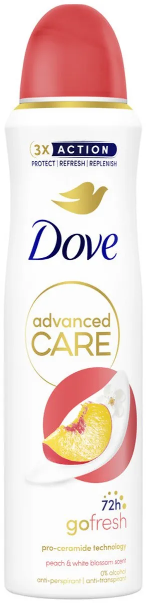 Dove Deodorant Spray Perzik & Witte Bloesem 800ml - 4 Stuks