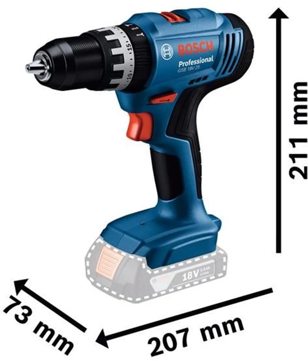 Bosch Professional 18V Combiboor & Slagschroevendraaier Set – 2x 4.0Ah Accu – 56Nm / 215Nm – Incl. Lader & Koffer