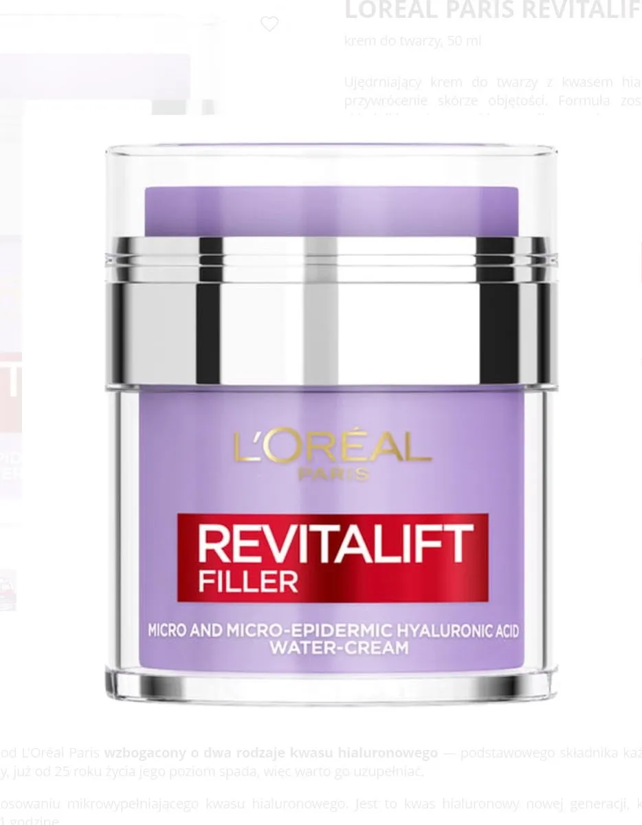 L'Oréal Paris Revitalift Filler Water-Cream 50ml