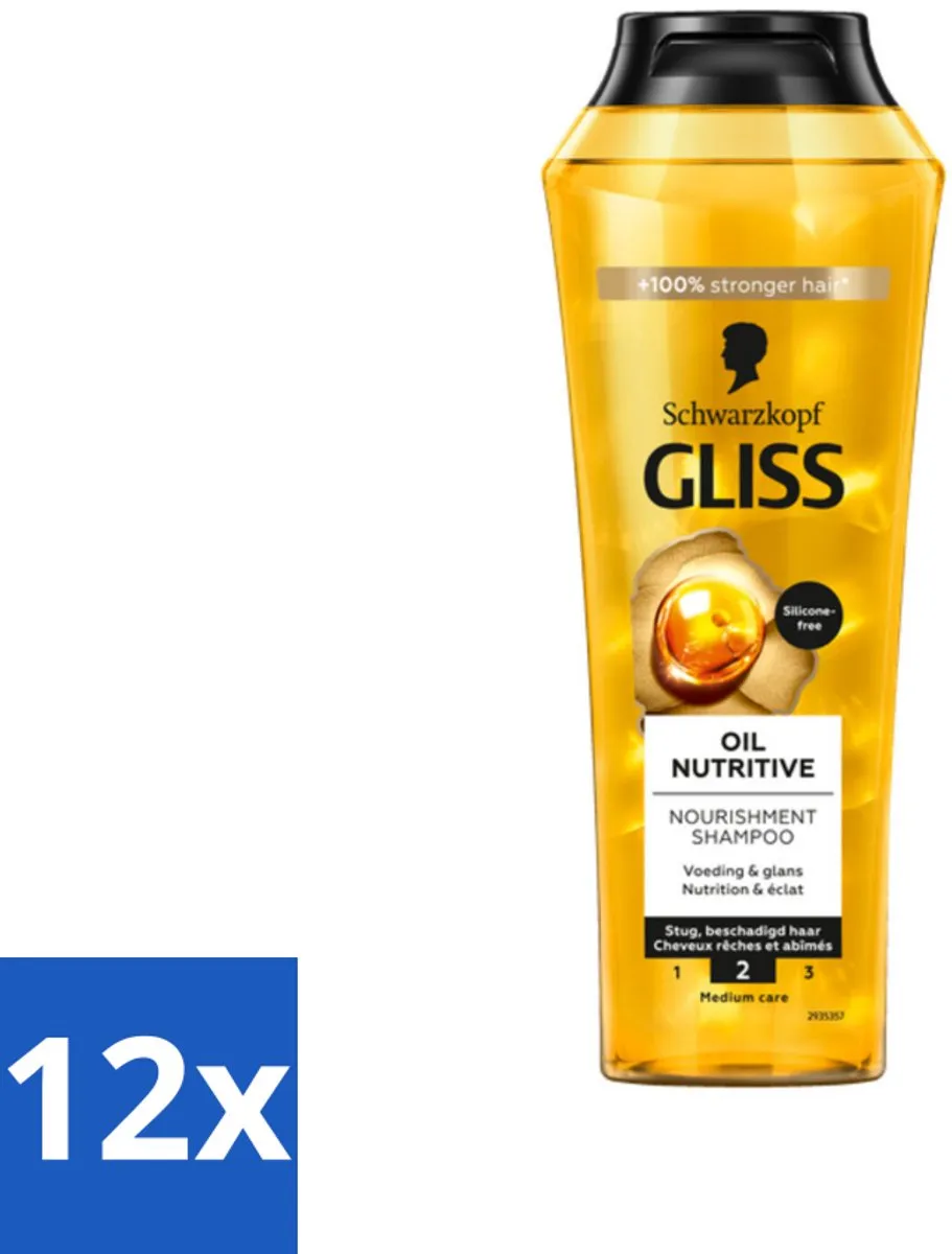 Schwarzkopf Gliss Kur Oil Nutritive Shampoo 250ml