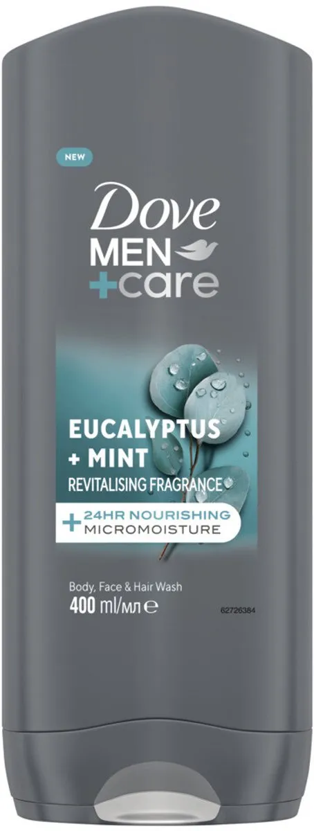 Dove Men+ Care Douchegel Eucalyptus & Mint 1200ml - 3 Stuks