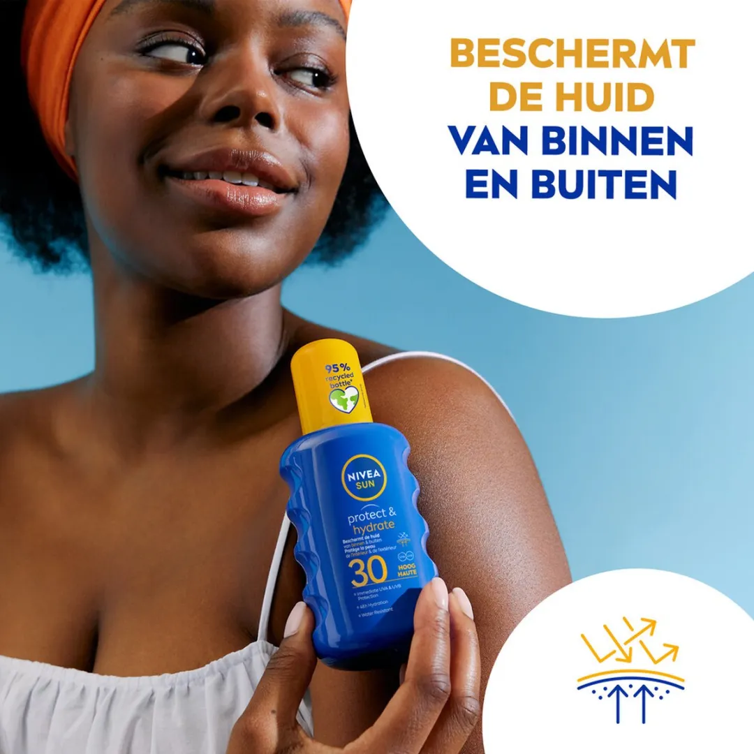 NIVEA Sun Protect & Hydrate Zonnespray SPF 30 - 2x 200ml