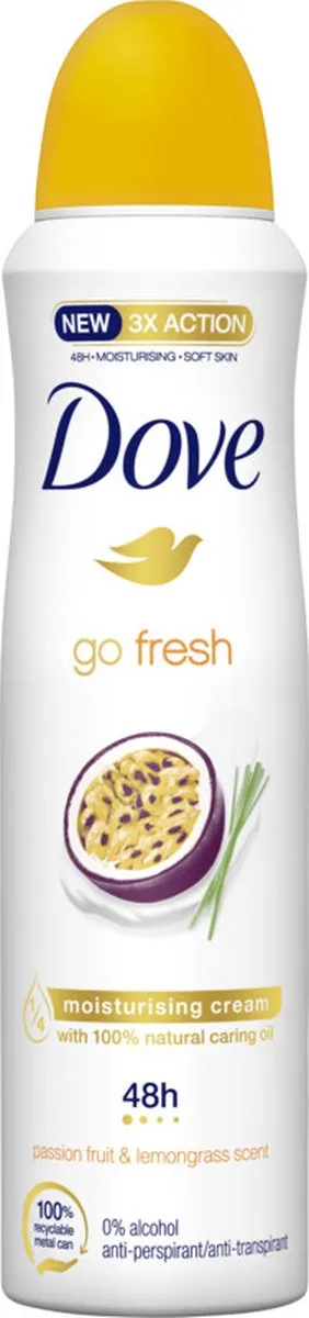 Dove Deo Spray Passievrucht & Citroengras - 3x150ml
