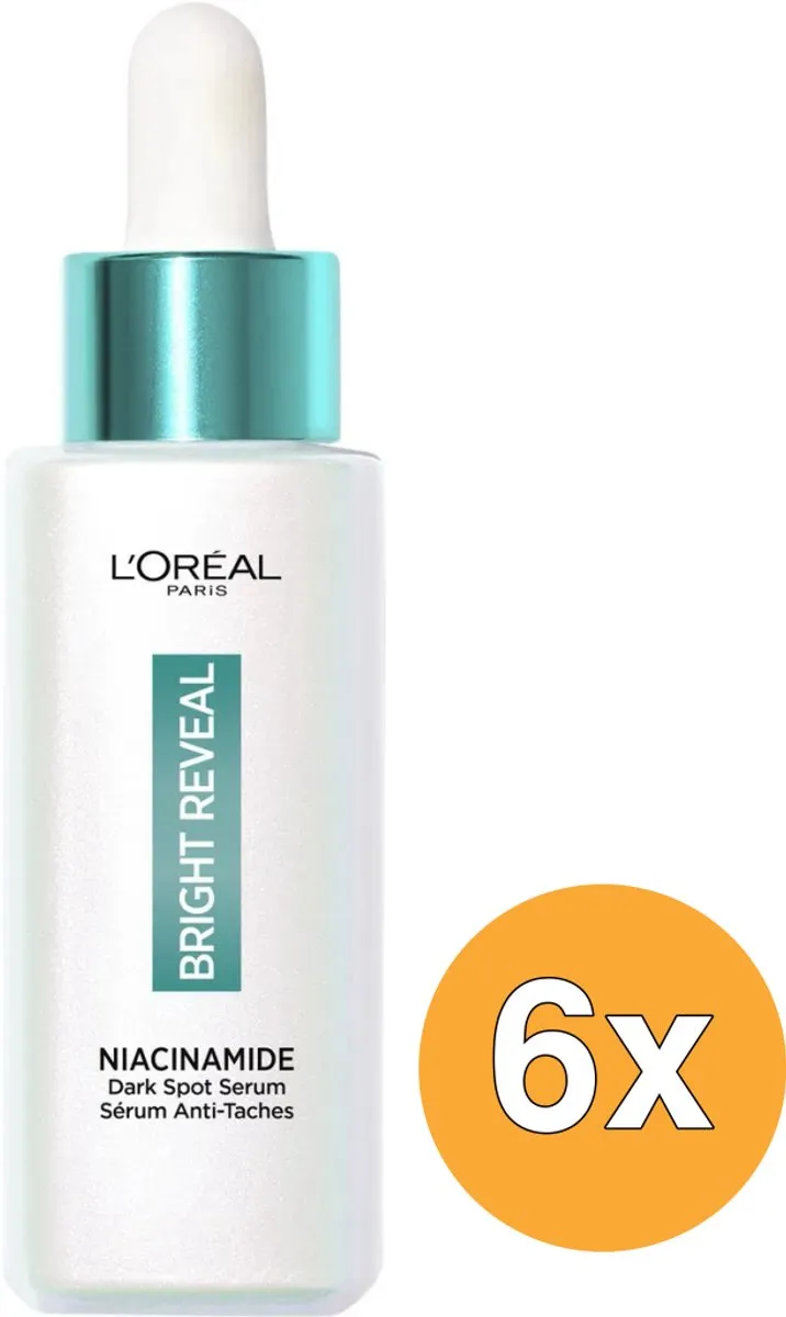L'Oréal Paris Bright Reveal Dark Spot Serum 10% Niaciamide - 6x30ml