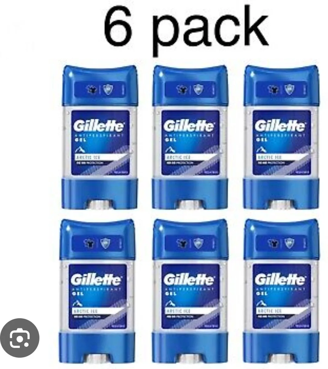 Gillette Endurance Arctic Ice Antiperspirant Clear Gel - 6x70ml