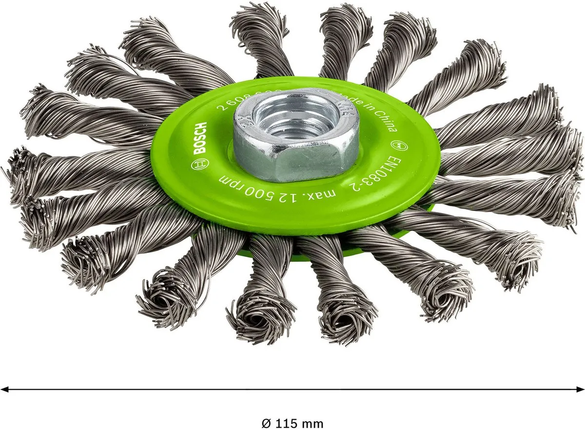 Bosch M14 Schijfborstel 115 Vlecht 0.5 Inox - afbeelding 3 van 5