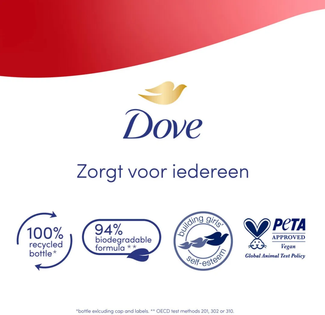Dove Reviving Douchecrème Granaatappel & Hibiscus 2400ml - 6 Stuks