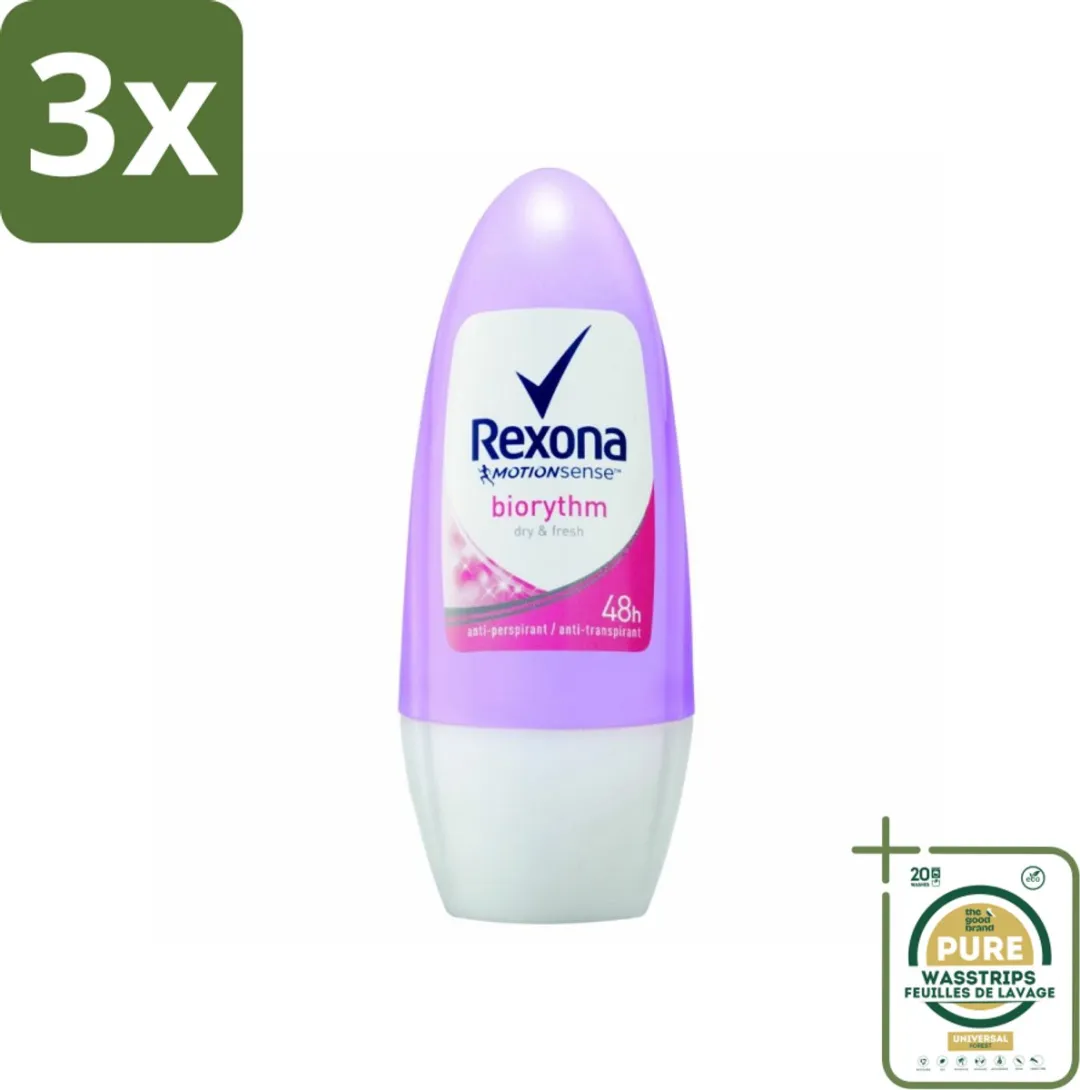 Rexona Biorythm Deo Roll-on 150ml (3x50ml)