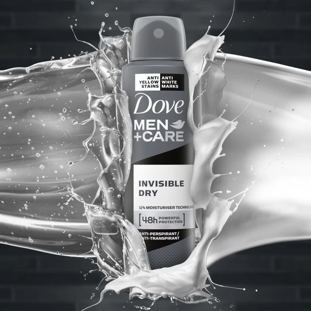 Dove Deodorant Deospray Men + Care Invisible Dry 150 mL - Voordeelverpakking 6 stuks