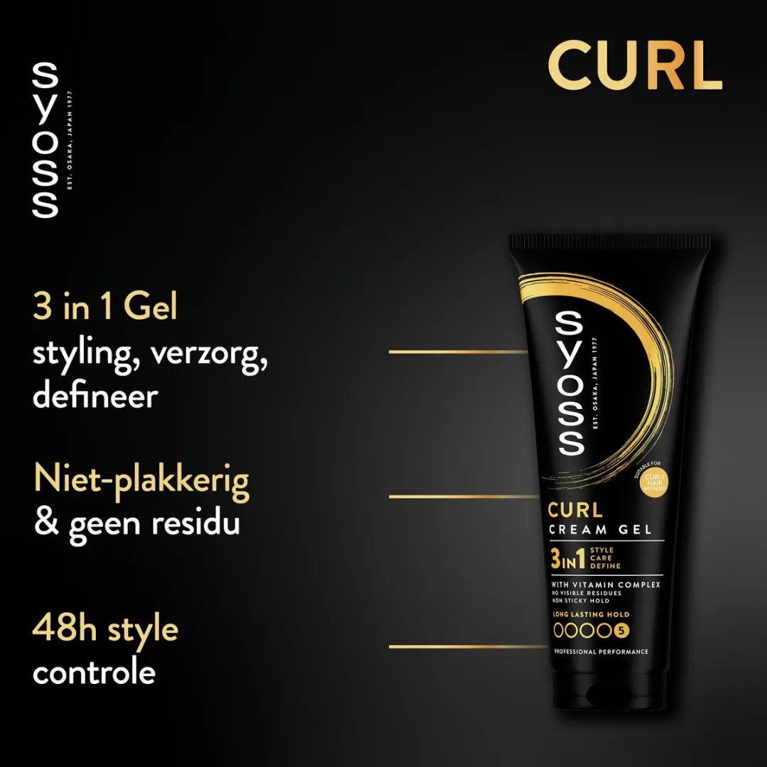 SYOSS Curl Control Cream Gel 250ml - 6 Stuks - afbeelding 6 van 6
