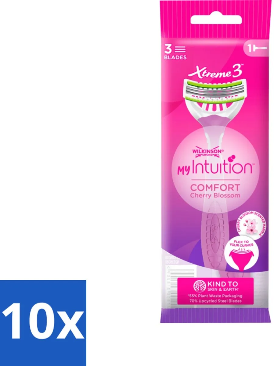Wilkinson Sword Xtreme 3 Beauty Wegwerpscheermesjes - 10 Stuks - Roze