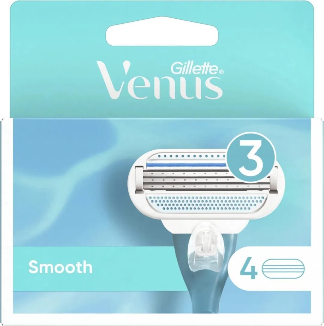 Gillette Venus Smooth Scheermesjes 4 Stuks - 3 Bladen