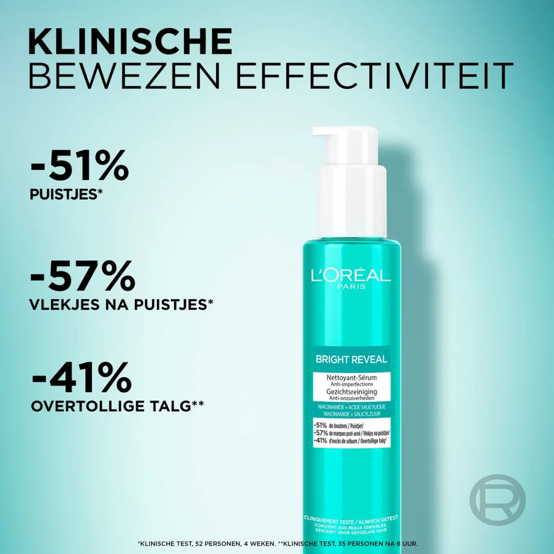 L'Oréal Paris Bright Reveal Reinigingscrème 150ml - Niacinamide