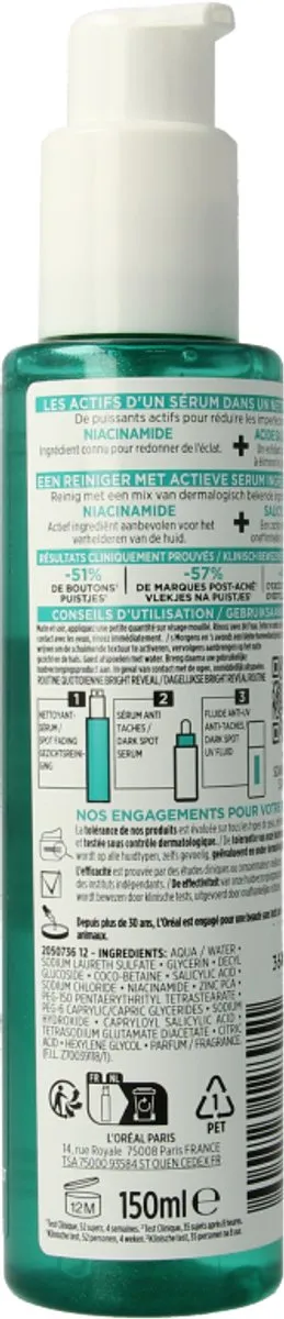 L'Oréal Paris Bright Reveal Reinigingscrème 150ml - Niacinamide - afbeelding 6 van 6