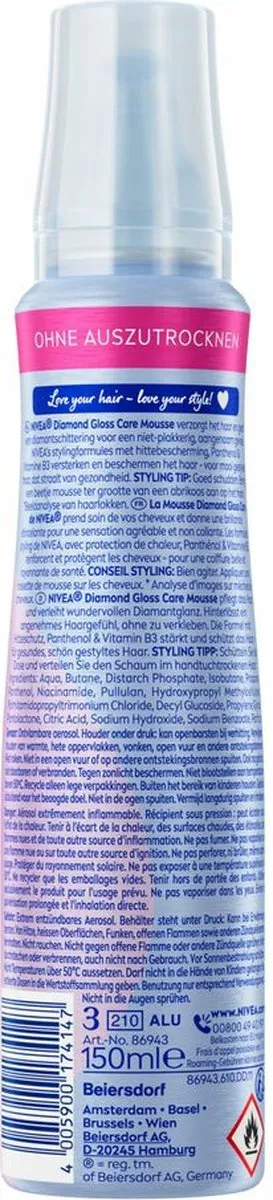 NIVEA Diamond Gloss Care Styling Mousse 150ml