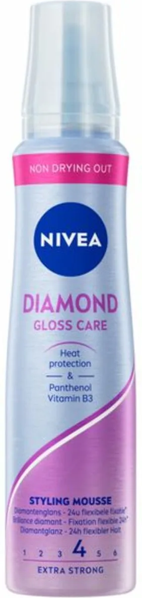 NIVEA Diamond Gloss Care Styling Mousse 150ml - afbeelding 6 van 6