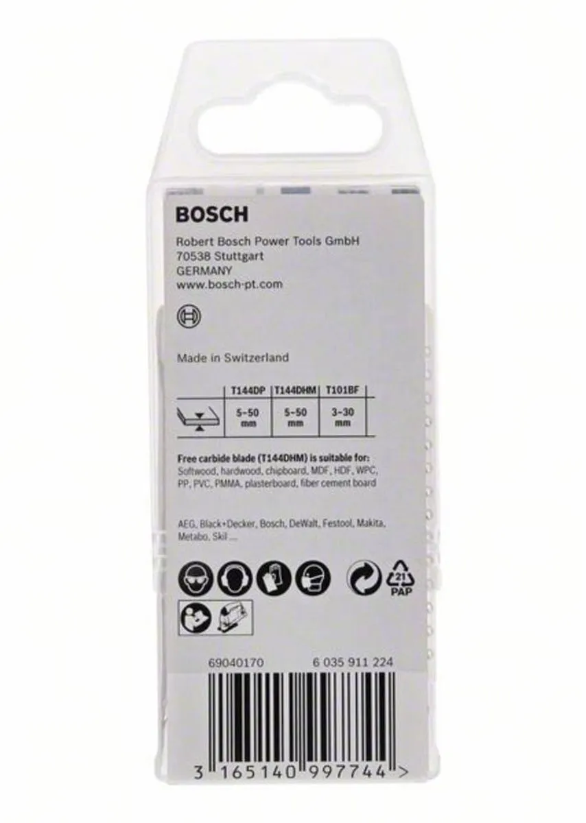 Bosch Carbide Decoupeerzaagbladen JSB 15-delig - 3 Stuks