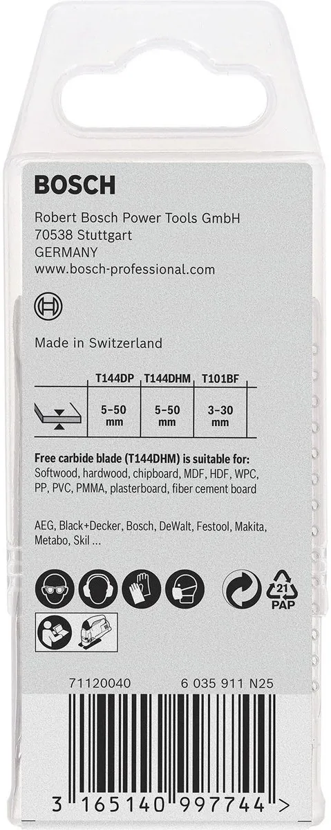 Bosch Carbide Decoupeerzaagbladen JSB 15-delig - 3 Stuks