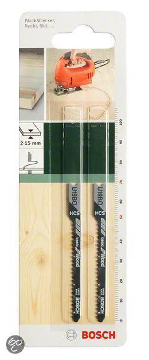 Bosch HCS U 19 BO Basic Decoupeerzaagblad - Hout