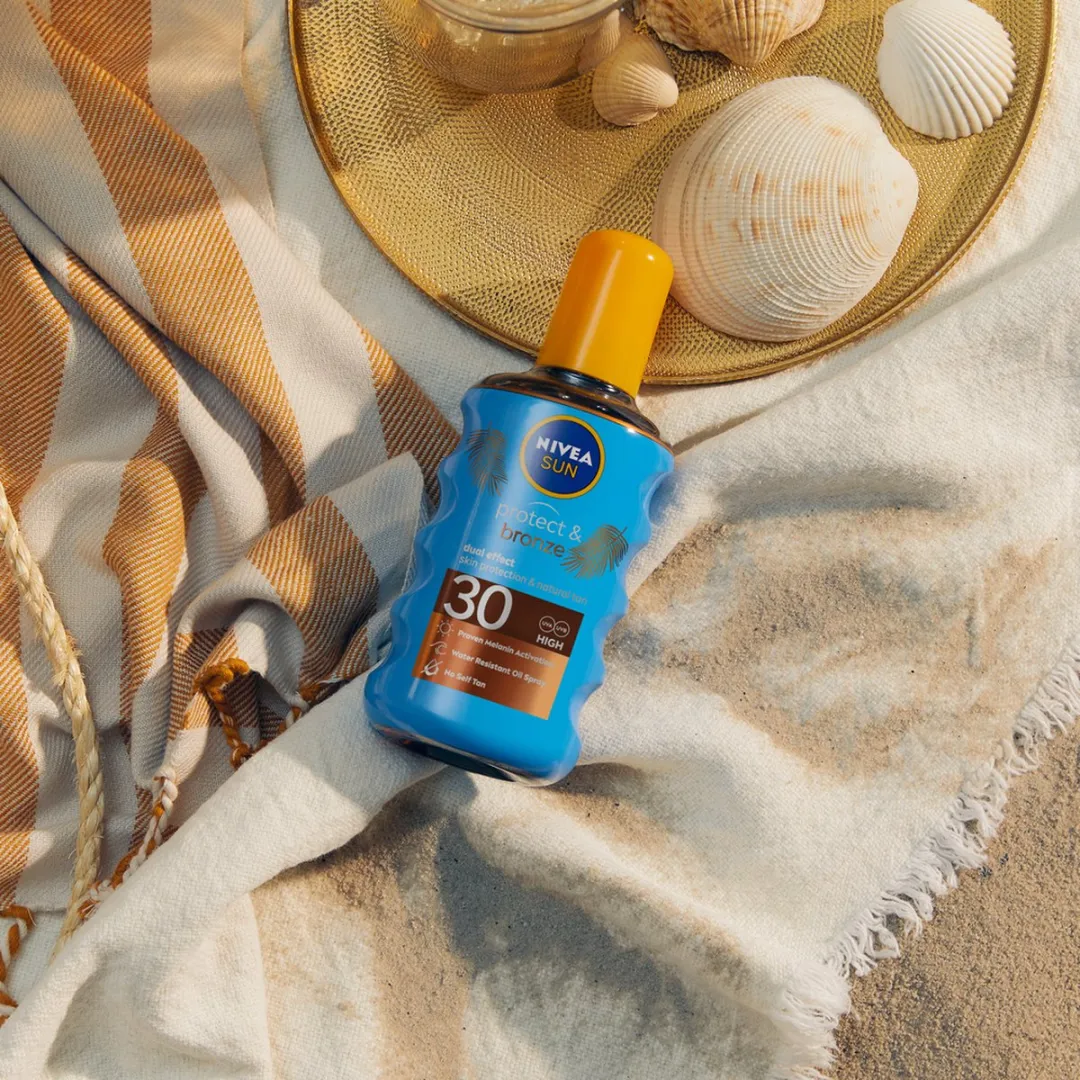 NIVEA SUN Protect & Bronze Zonnebrandolie Spray SPF 20 - 200ml