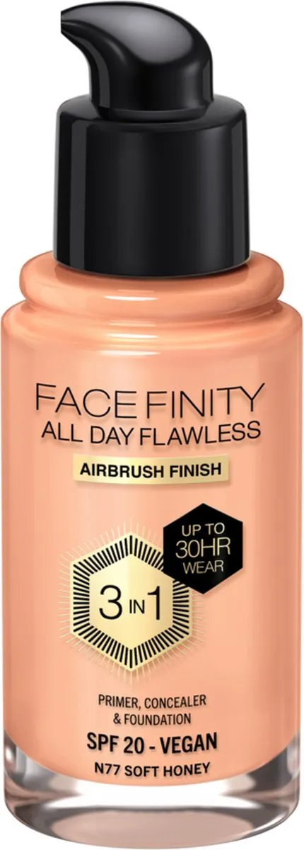 Max Factor Facefinity Foundation N77 Soft Honey 30ml