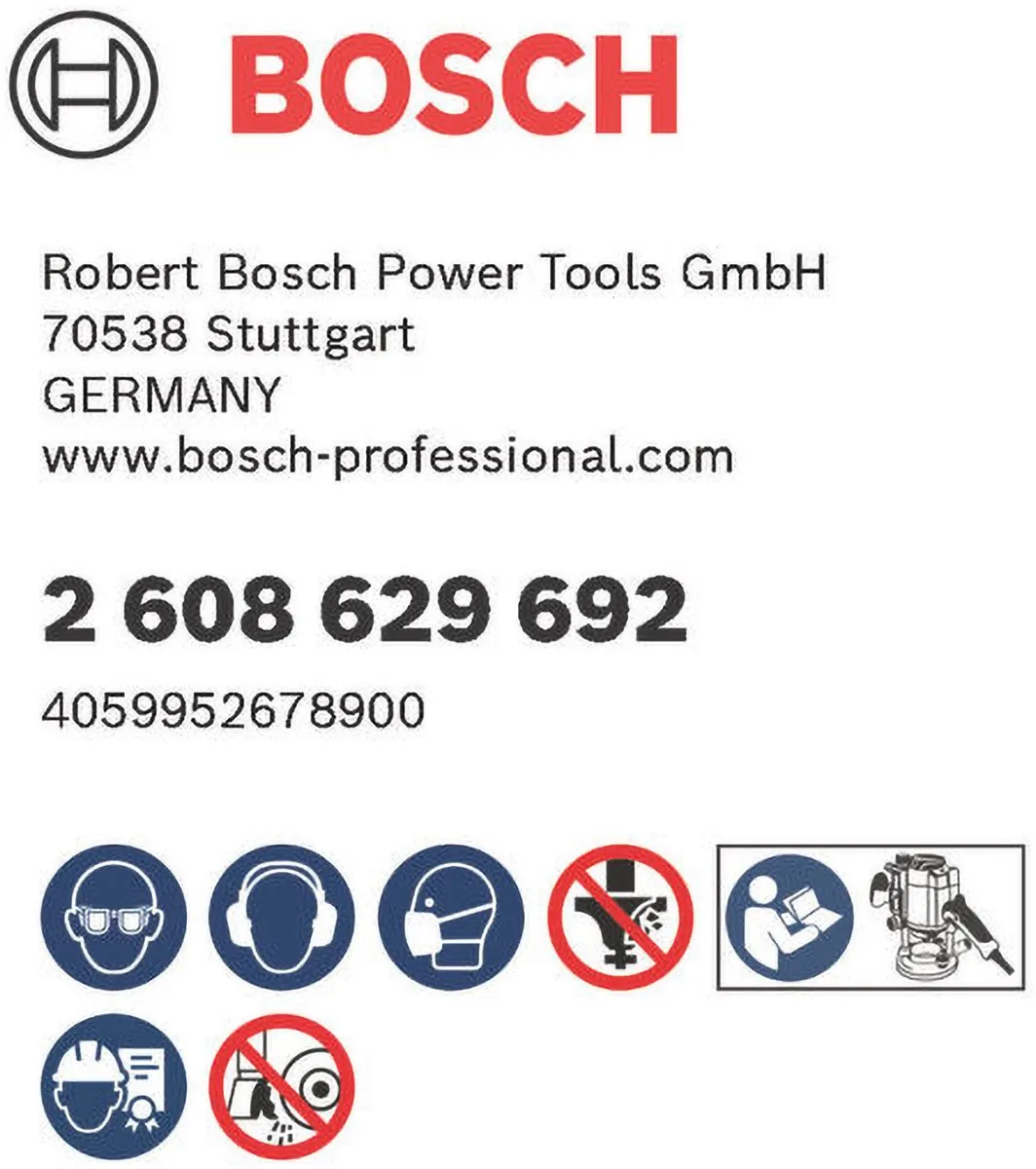 Bosch PRO Vlakfrees Ø 1/2" - Bodemgeleiding met kogellager